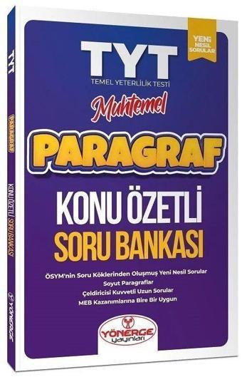 YKS TYT Muhtemel Paragraf Konu Özetli Soru Bankası - Yönerge Yayınları