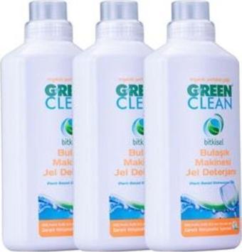 U Green Clean 1Lt 3Lü Bulaşık Makinesi Jel Deterjan