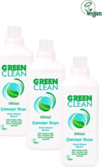 U Green Clean Bitkisel Çamaşır Suyu 1000 Ml 3 Lü Set