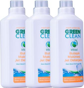 U Green Clean Bulaşık Makinesi Jel Deterjan 1 Lt. 3' Lü Set