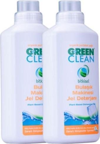 U Green Clean Organik Bitkisel 1000 ml 2'li Paket Bulaşık Jel Deterjanı