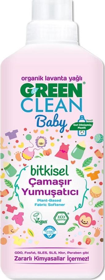 Green Clean Organik Lavanta Yağlı Baby Bitkisel Yumuşatıcı 1000 Ml