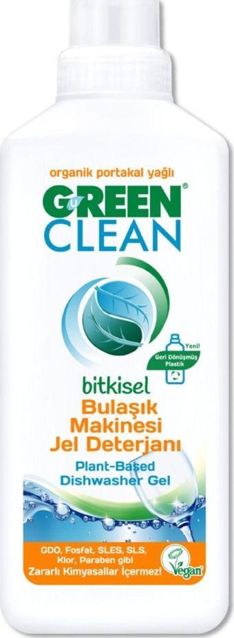 U Green Clean Organik Portakal Yağlı Bitkisel Jel Bulaşık Makinesi Deterjanı 1000 Ml