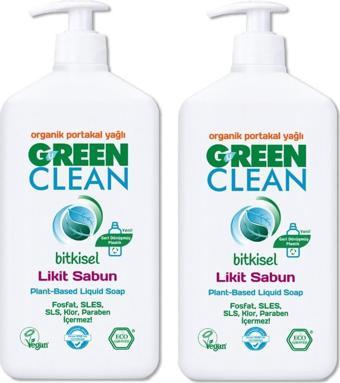 U Green Clean Organik Portakal Yağlı Bitkisel Likit El Sabunu 500 Ml 2'Li