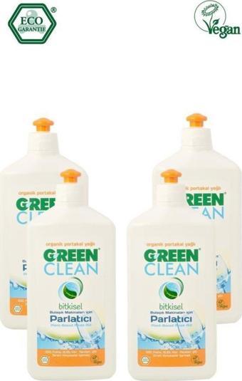 U Green Clean Organik Portakal Yağlı Bulaşık Makinesı Parlatıcı 500 Ml 4 Lü Set