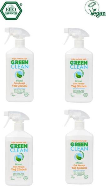 U Green Clean Organik Portakal Yağlı Çok Amaçlı Yağ Çözücü 500 Ml 4 Lü Set