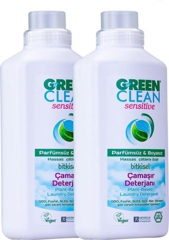 U Green Clean Sensitive Sıvı Çamaşır Deterjanı 1 L 2'Li Set
