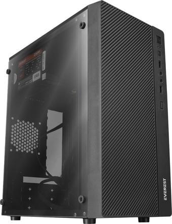 Everest Warp Peak 250W Akrilik Yan Panel Mini-T Gaming Oyuncu Kasası