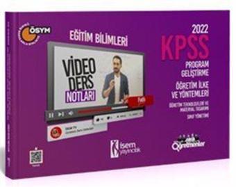 2022 KPSS Eğitim Bilimleri Program Geliştirme - Öğretim İlke ve Yöntemleri Video Ders Notu - İsem Kitap