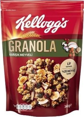 Ülker Kellogg's Granola Karışık Meyveli 340 gr 12'li