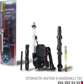 Niken Otomatik Anten 5 Kademli 12V 024 002 04 02