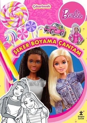 Barbie - Şeker Boyama Çantam - Çıkartmalı - Kolektif  - Doğan Çocuk