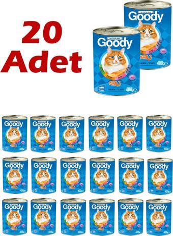 Goody Somonlu Yetişkin Kedi Konservesi 400 Gr 20 Adet