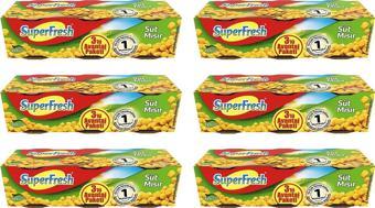 SuperFresh Mısır Konserve 3x200 gr 6 Adet