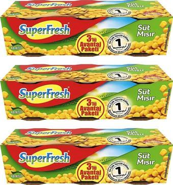 SuperFresh Mısır Konserve 3x200 gr 3 Adet