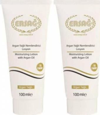 Ersağ Argan Yağlı Nemlendirici Losyon 100ml 2 Adet