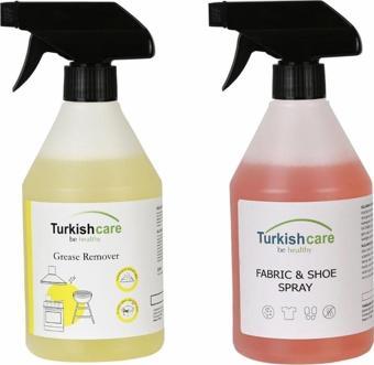 Turkishcare Ayakkabı Ve Kumaş Temizleme Spreyi 500ml + Ağır Kir Yağ Sökücü, Fırın Ve Izgara Temizley