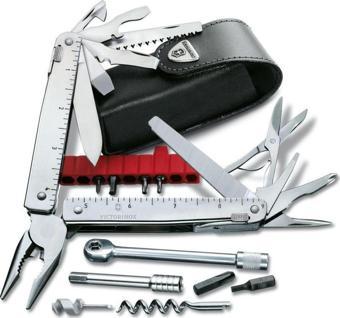 Victorinox SwissTool X Plus Penseli Çakı 3.0339.L Deri Kılıflı