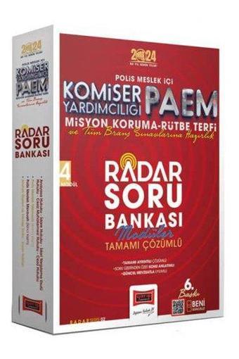 2024 Polis Meslek İçi PAEM Komiser Yardımcılığı Misyon Koruma Rütbe Terfi Radar Soru Bankası ( 4 Kit - Yargı Yayınları