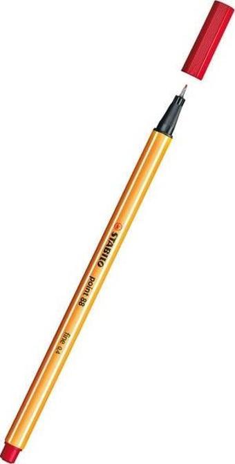 Stabilo Point 88 Fineliner Floresan Kırmızı Kalem