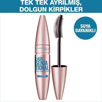 Maybelline New York Lash Sensational Yelpaze Etkili Suya Dayanıklı Siyah Maskara