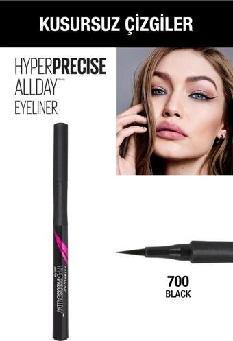 Maybelline New York Hyper Precise All Day Eyeliner - 700 Black - Siyah