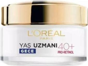 L'Oréal Paris Yaş Uzmanı 40+ Kırışıklık Karşıtı Sıkılaştırıcı Gece Kremi 50ml