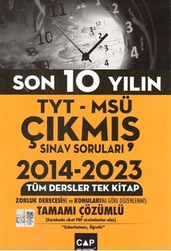 Çap Yayınları TYT MSÜ Son 10 Yılın Çıkmış Soruları - Çap Yayınları