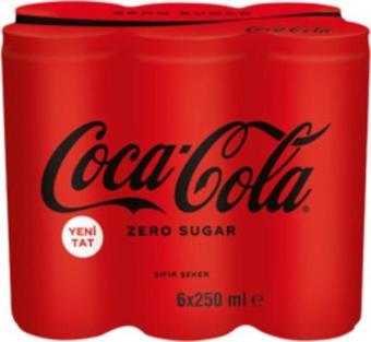 Coca-Cola Şekersiz Kutu 6 x 250 ml