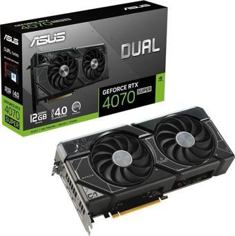 ASUS DUAL GEFORCE RTX4070 SUPER 12GB GDDR6X 192 BİT DLSS 3 EKRAN KARTI DUAL-RTX4070S-12G 90YV0K83-M0NA00