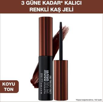 Maybelline New York Brow Tattoo Geçici Kaş Dövmesi - Koyu Ton