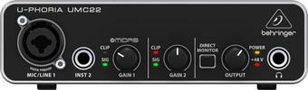 Behringer UMC22 2x2 Ev Stüdyosu için Ses Kartı