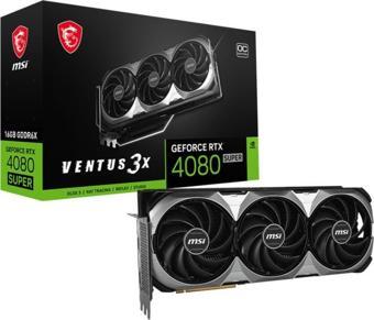 MSI GeForce RTX 4080 SUPER VENTUS 3X OC 16GB GDDR6X 256 Bit DLSS 3 Ekran Kartı