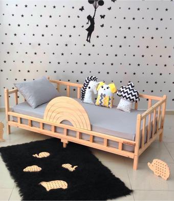 MiniWood Markaawm Gökkuşağı Montessori Yatak 90x190 Çocuk Karyola