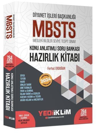 2024 Diyanet İşleri Başkanlığı MBSTS Konu Anlatımlı Soru Bankası Hazırlık Kitabı - Yediiklim Yayınları