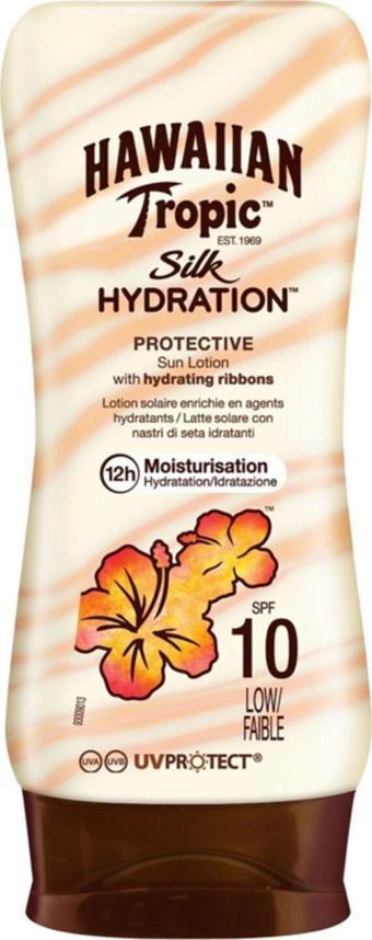 Hawaiian Tropic Koruyucu Güneş Losyonu - Lotion Silk Spf 10 180 Ml 5099821001643