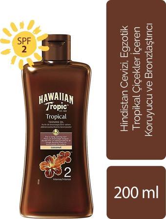 Hawaiian Tropic Koruyucu Ve Bronzlaştırıcı Yağ Spf 2