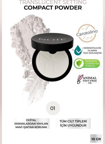 Note Translucent Setting Powder Makyaj Sabitleyici Transparan Pudra