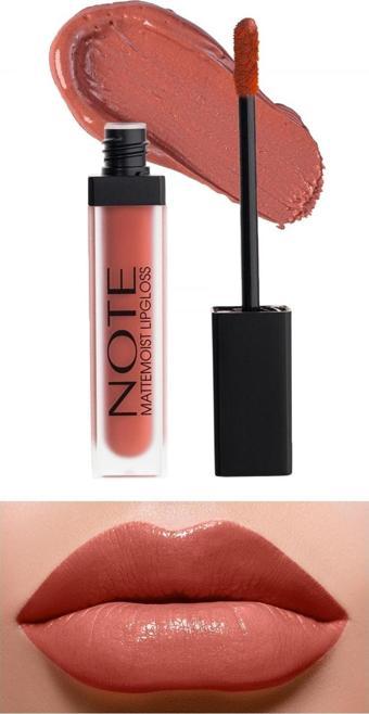 Note Mattemoist Lipgloss Yarı Mat Saten Bitişli Likit Ruj 402 Mat Kiss -Nude