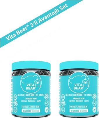 Vita Bear Strong Hair Gummy Vitamin 60 Adet X 2