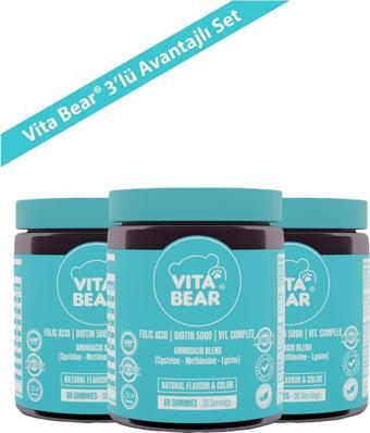 Vita Bear Strong Hair Gummy Vitamin 60 Adet X 3 Adet