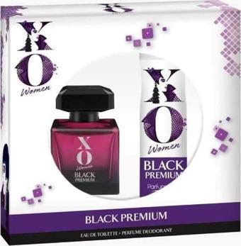 Xo Women Black Premium Kadın Parfüm Edt 100 Ml Deodorant 125 Ml Set