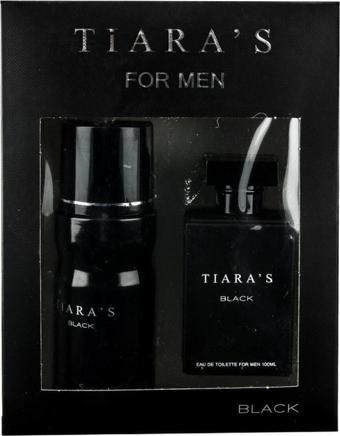 Tiaras For Men Black Edt 100Ml Body Mistt 150Ml Set