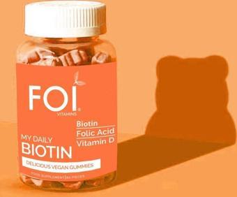 Foi Vitamins Foi Biotin Vegan Vitamin 60 Kapsül 2 Aylık Kullanım