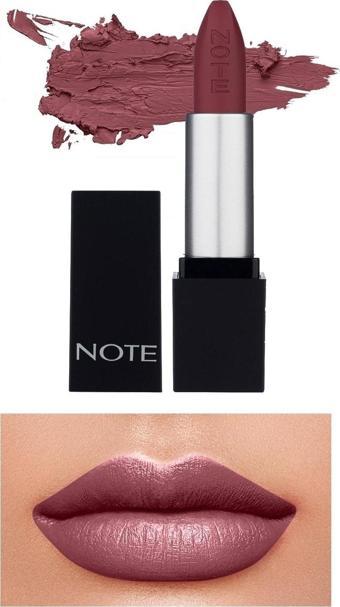 Note Mattever Lipstick Yarı Mat Saten Bitişli Ruj 12 Wine Tasting Red - Mor