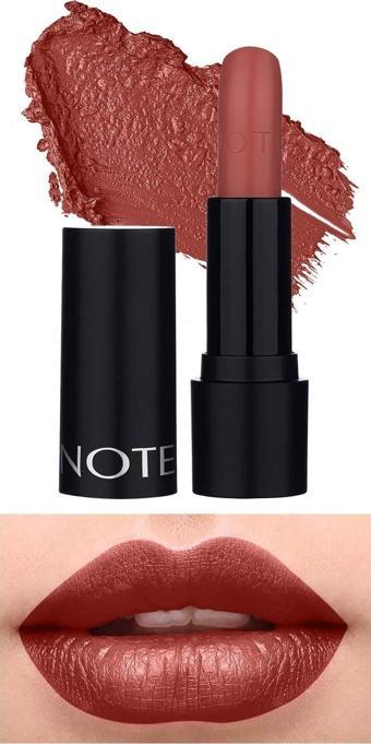 Note Deep Impact Lipstick Kremsi Dokulu Yarı Parlak Ruj 02 Optimistic Rose - Nude