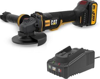 CAT DX31BC 18Volt 2.0Ah Li-ion 115mm Tek Akülü Kömürsüz Profesyonel Avuç Taşlama