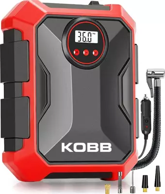 KOBB KB200 12Volt 150 PSI Ayarlanabilir Dijital Basınç Göstergeli Hava Lastik Şişirme Pompası