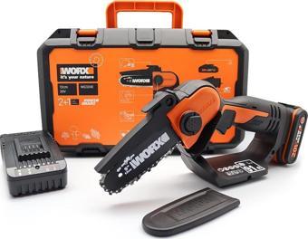 WORX WG324E 20Volt 2.0Ah Li-ion 12CM Profesyonel Şarjlı Zincirli Testere