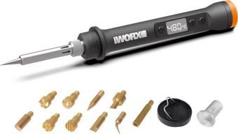 WORX WX744.9 MAKERX 20Volt Profesyonel Dijital Lehim Tabancası + 12 Aksesuar (Akü Dahil Değildir)